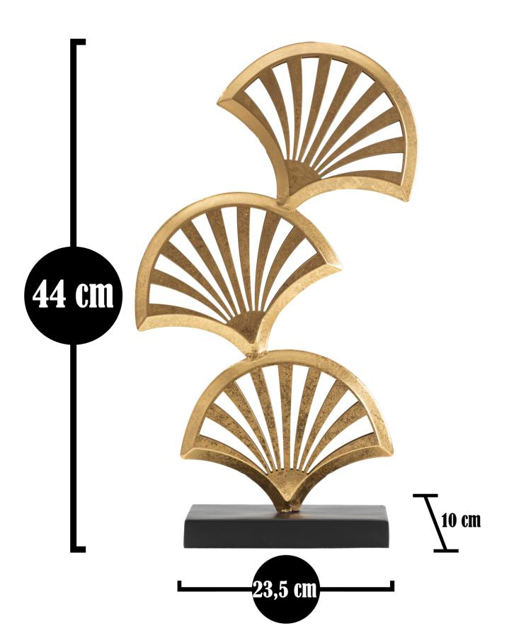 Goldene Palmblattdekoration (Moderne Skulptur)