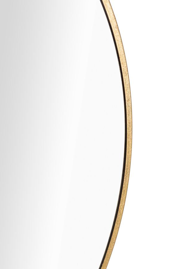 Gold Metall Rund Wandspiegel