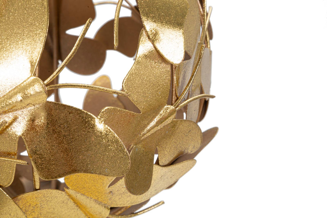 Goldene Schmetterlingskugel Dekoration (Moderne Skulptur)