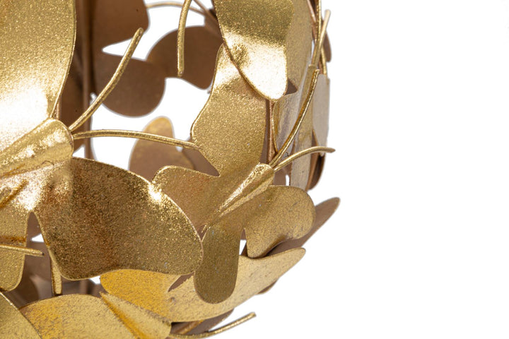 Goldene Schmetterlingskugel Dekoration (Moderne Skulptur)