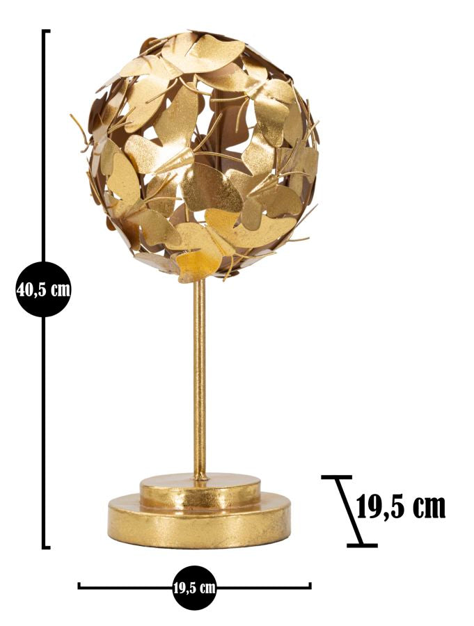 Goldene Schmetterlingskugel Dekoration (Moderne Skulptur)