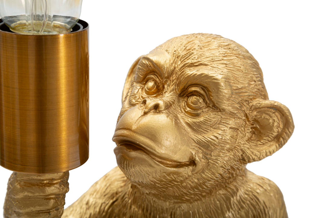Gold Affe Tischlampe