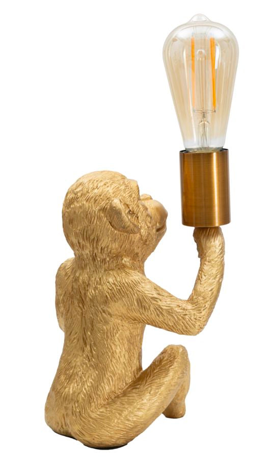Gold Affe Tischlampe