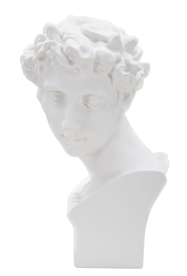 Giuliano de Medici Büste von Michelangelo (Weiße Harzskulptur)