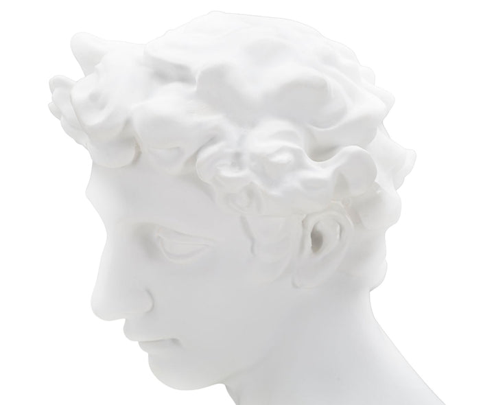 Giuliano de Medici Büste von Michelangelo (Weiße Harzskulptur)