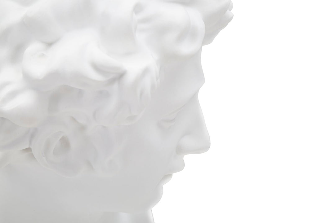 Giuliano de Medici Büste von Michelangelo (Weiße Harzskulptur)