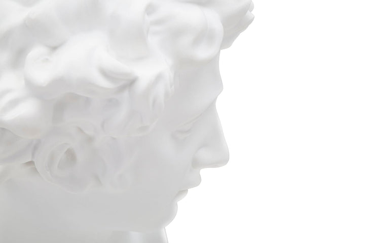 Giuliano de Medici Büste von Michelangelo (Weiße Harzskulptur)
