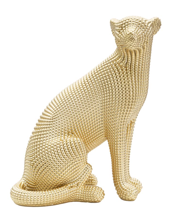 Goldene Leopardenstatue (Moderne Dekoration)