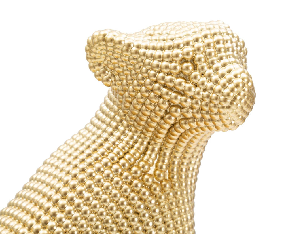 Goldene Leopardenstatue (Moderne Dekoration)