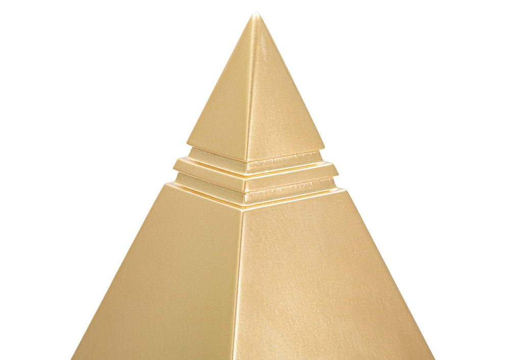 Goldene pyramidenförmige Dekoration (Moderne Skulptur)