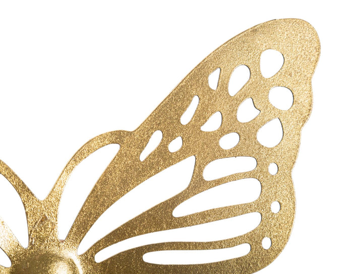 Gold Farbe Schmetterling Wanddekoration 4 Stück Set