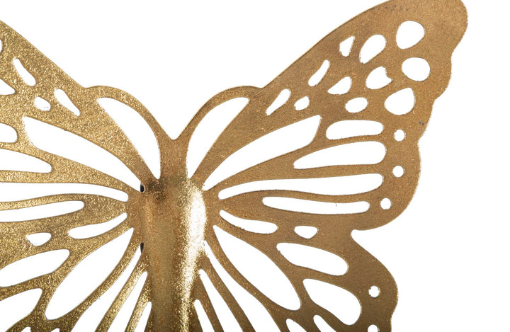 Gold Farbe Schmetterling Wanddekoration 4 Stück Set