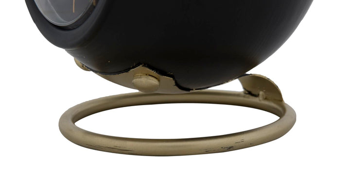 Vintage-Tischuhr in Bronze und Schwarz