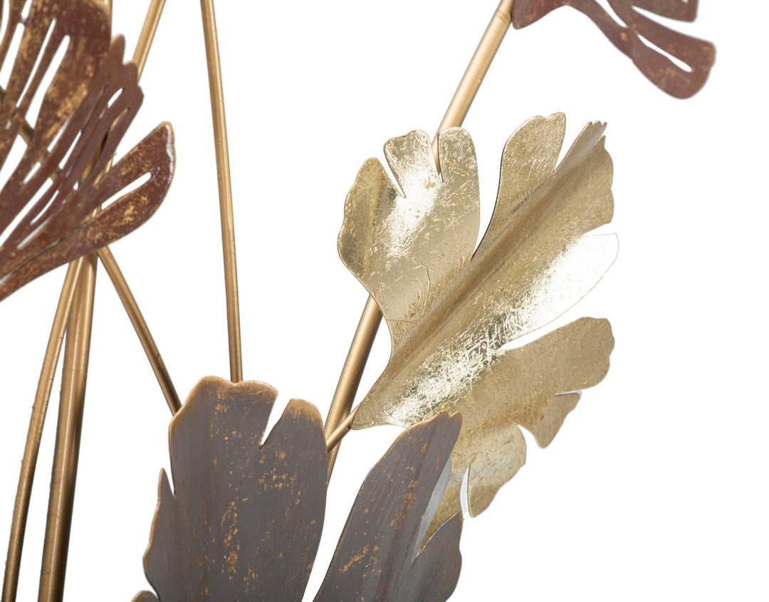Metall-Blatt-Muster Wanddekoration