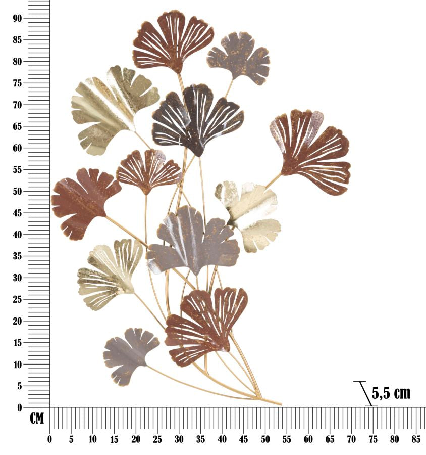 Metall-Blatt-Muster Wanddekoration