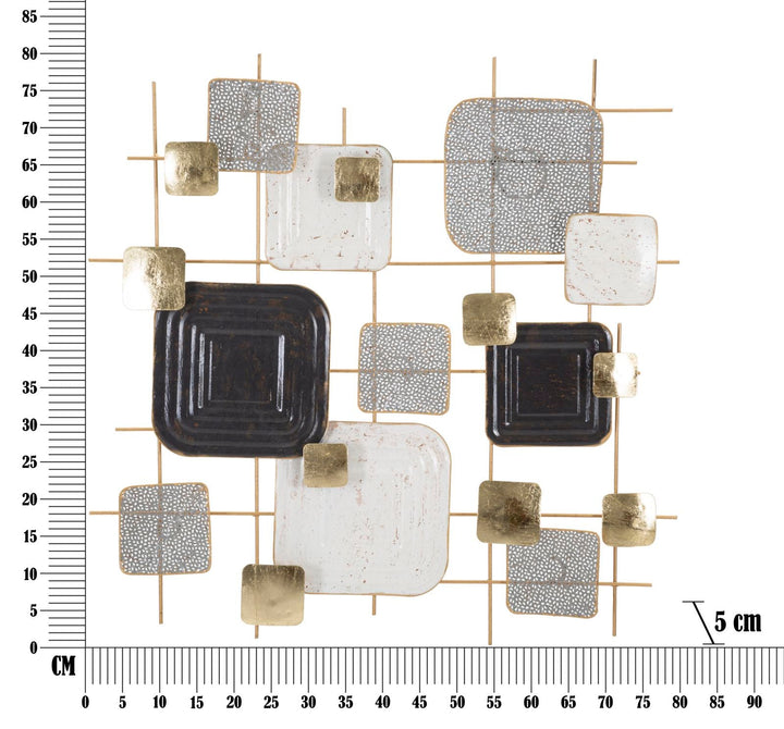 Metall Würfel Geometrisch Wanddekoration