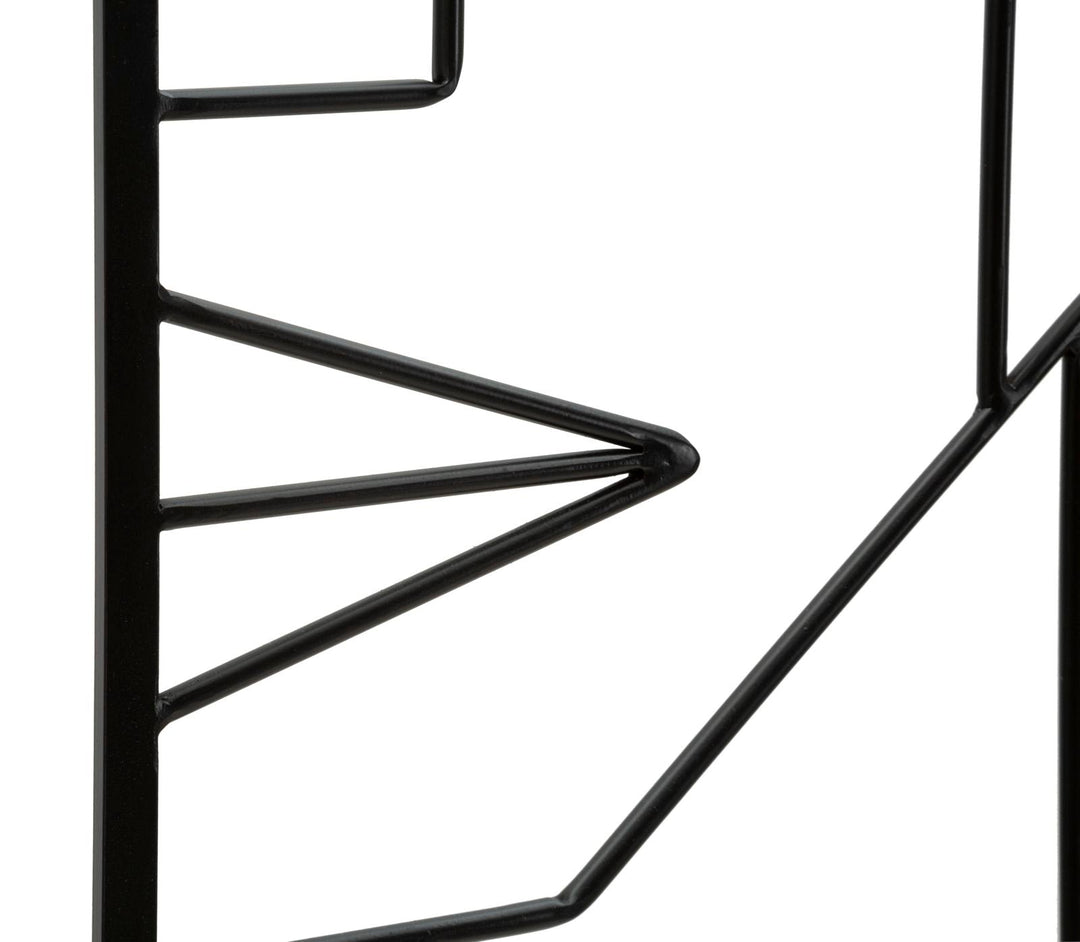 Abstrakte Gesichter aus Metall Wanddekoration 2 Stück Standing Set