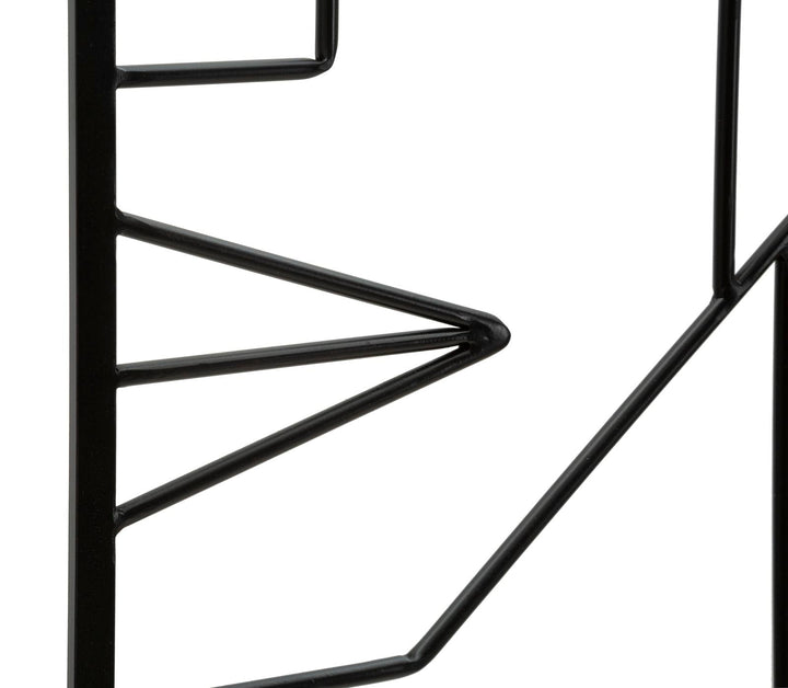 Abstrakte Gesichter aus Metall Wanddekoration 2 Stück Standing Set