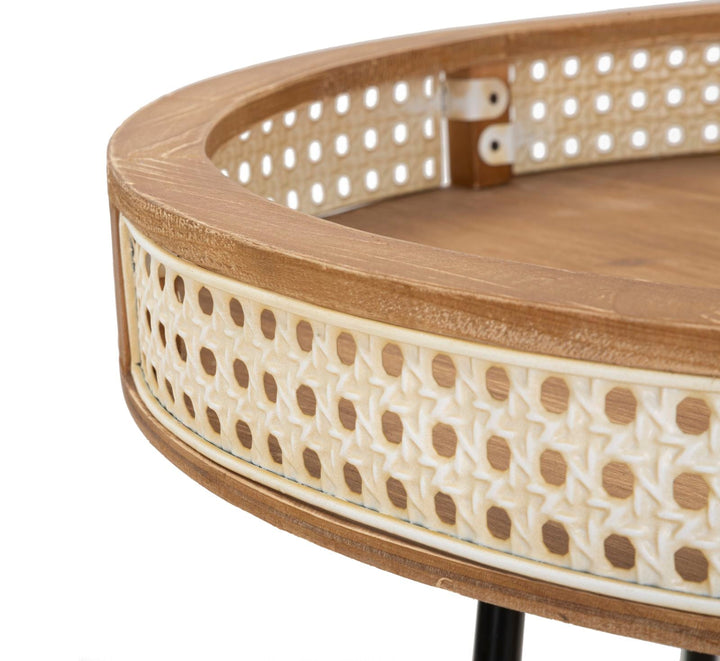 Runder Beistelltisch Mit Goldbeinen Fuji Moderner Akzenttisch