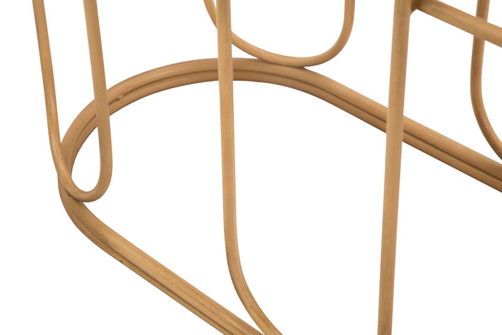 Holz Konsolentisch Lamellendesign Samui Flur