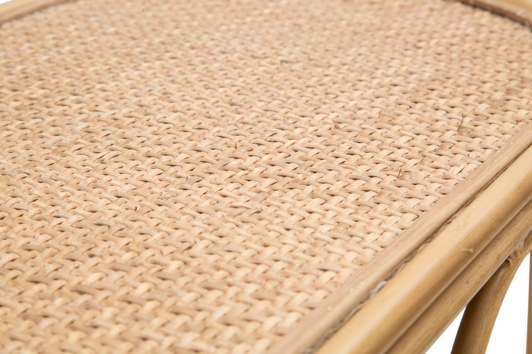 Holz Konsolentisch Lamellendesign Samui Flur