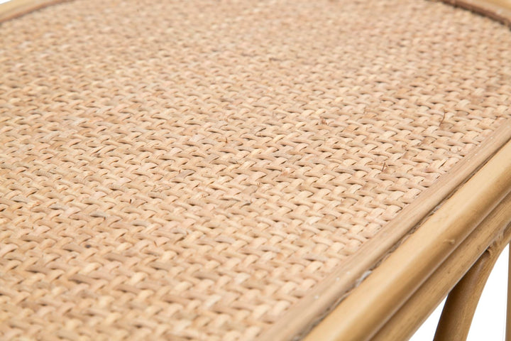 Holz Konsolentisch Lamellendesign Samui Flur