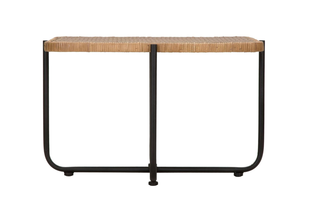 Rechteck Couchtisch Holzplatte Metallrahmen Cebu