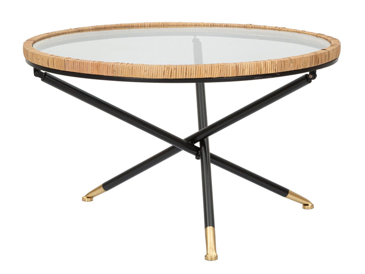 Runder Couchtisch Rattanbasis Saint Barth Rotondo