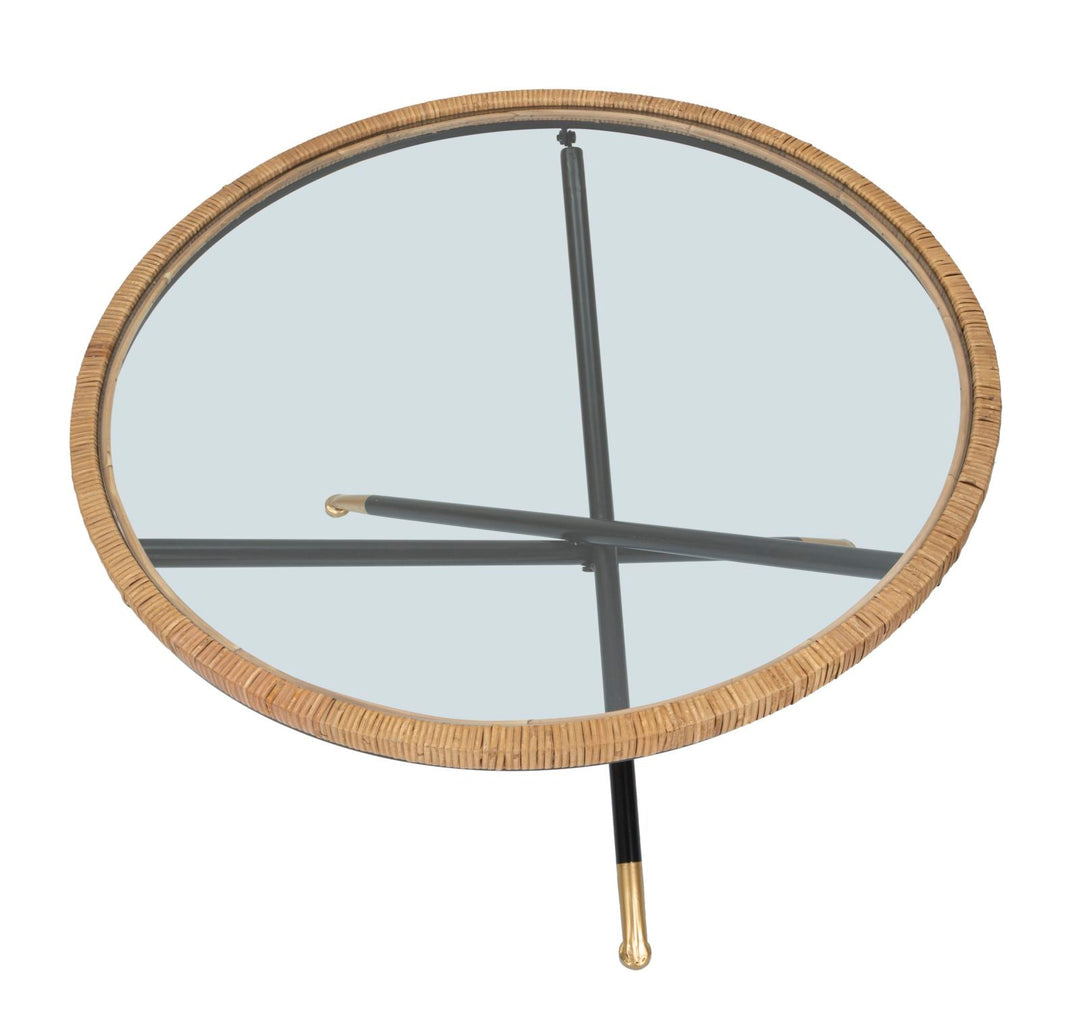 Runder Couchtisch Rattanbasis Saint Barth Rotondo