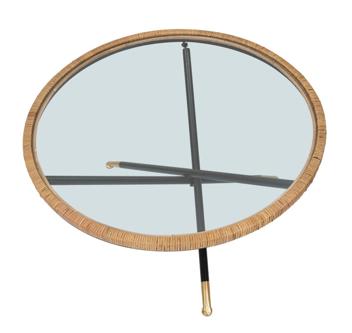Runder Couchtisch Rattanbasis Saint Barth Rotondo