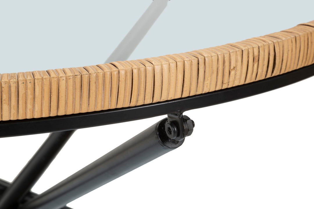 Runder Couchtisch Rattanbasis Saint Barth Rotondo