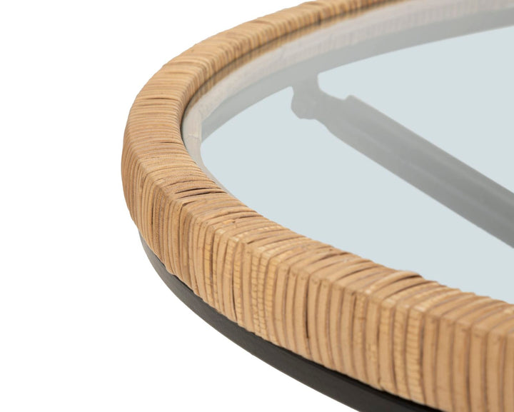 Runder Couchtisch Rattanbasis Saint Barth Rotondo