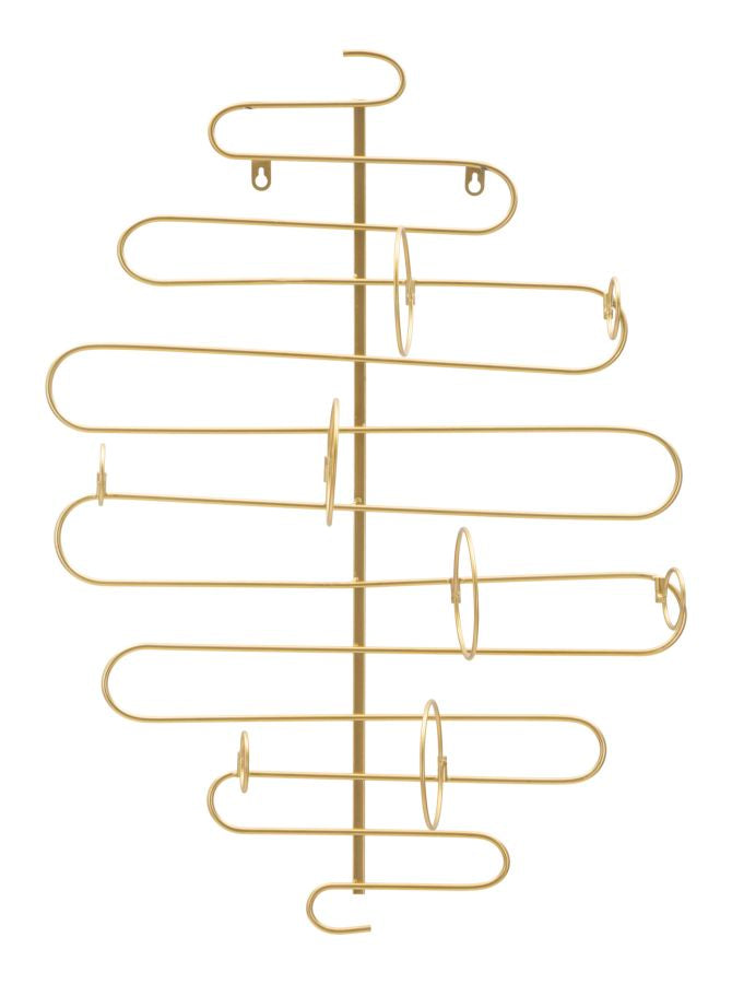 Wandflaschenhalter aus Goldmetall
