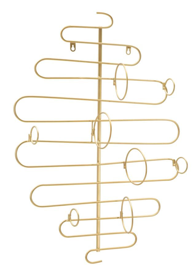 Wandflaschenhalter aus Goldmetall