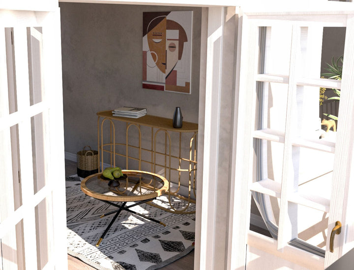 Runder Couchtisch Rattanbasis Saint Barth Rotondo