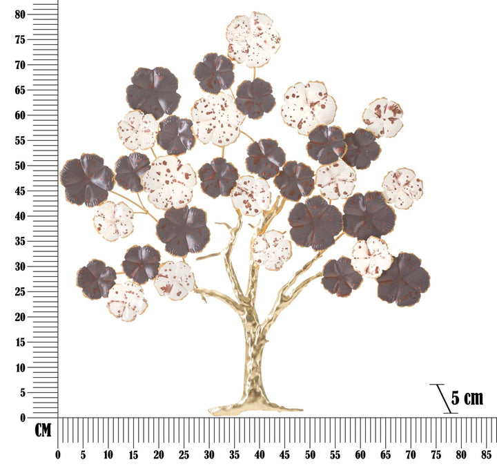 Metall Floral Holz Wanddekoration