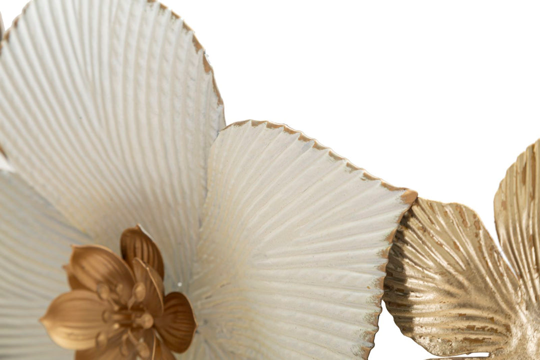 Tropische Blumen und Blattmuster Wanddekoration