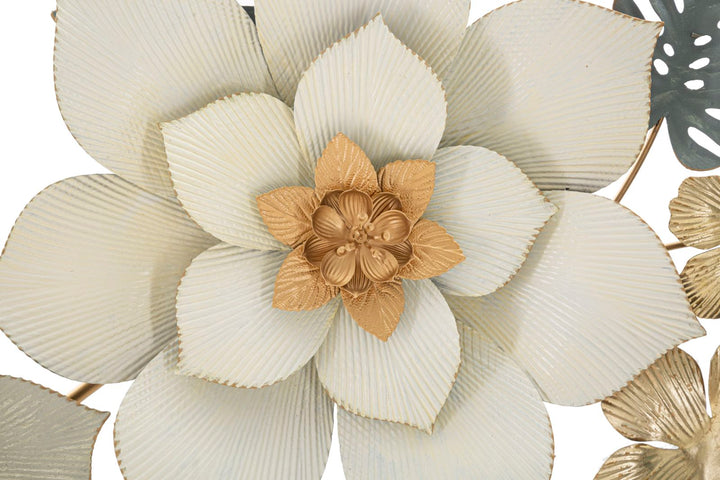 Tropische Blumen und Blattmuster Wanddekoration