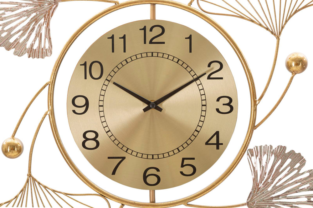 3D Floral Metall Wanduhr
