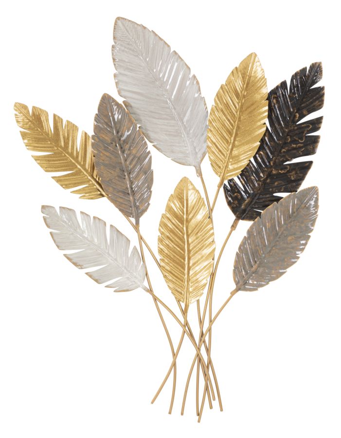 Metall Tropical Leaf Bouquet Wanddekoration