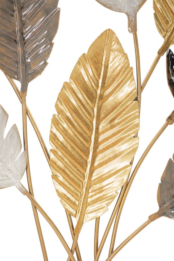 Metall Tropical Leaf Bouquet Wanddekoration