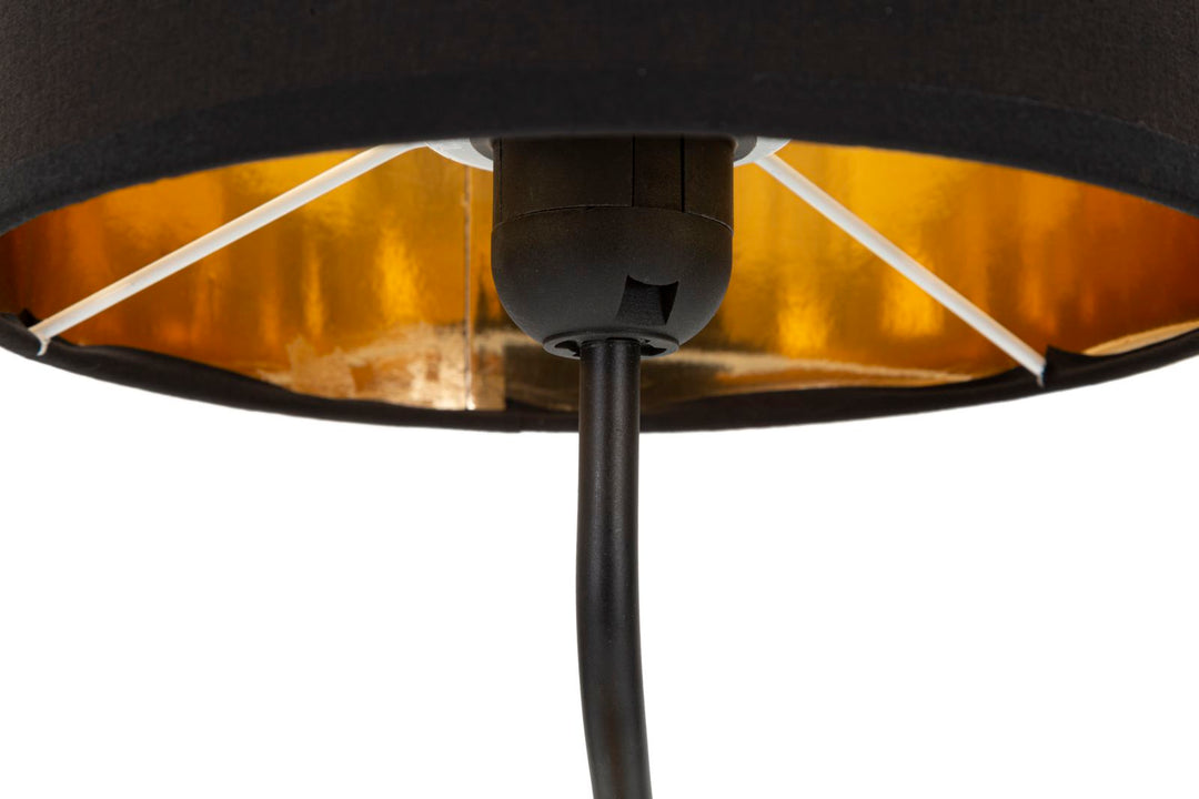 Moderne Affen-Tischlampe in Gold und Schwarz