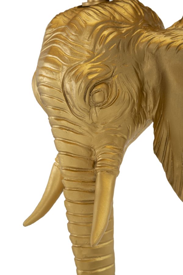 Moderne Elefanten Stehleuchte in Gold und Schwarz