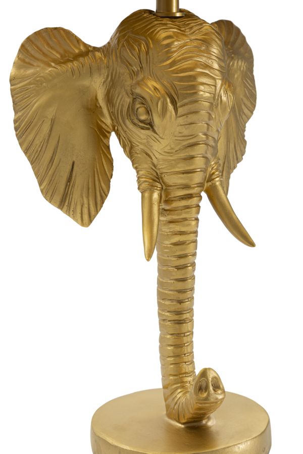 Moderne Elefanten-Tischleuchte in Gold und Schwarz