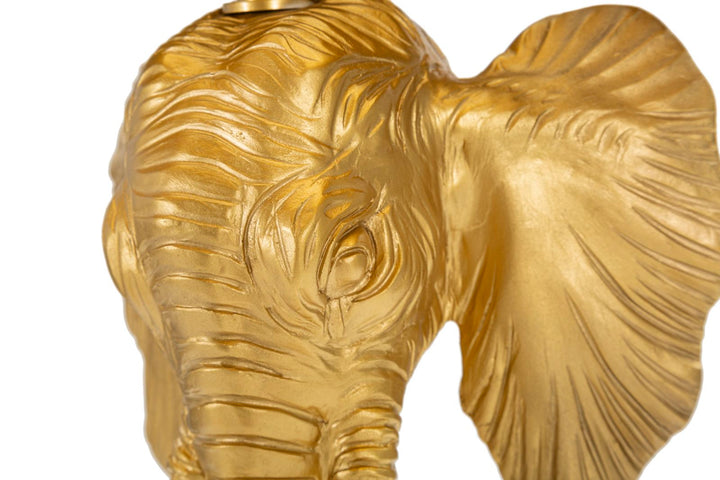 Moderne Elefanten-Tischleuchte in Gold und Schwarz