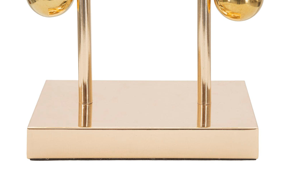 Moderne Tischlampe in Gold und Schwarz