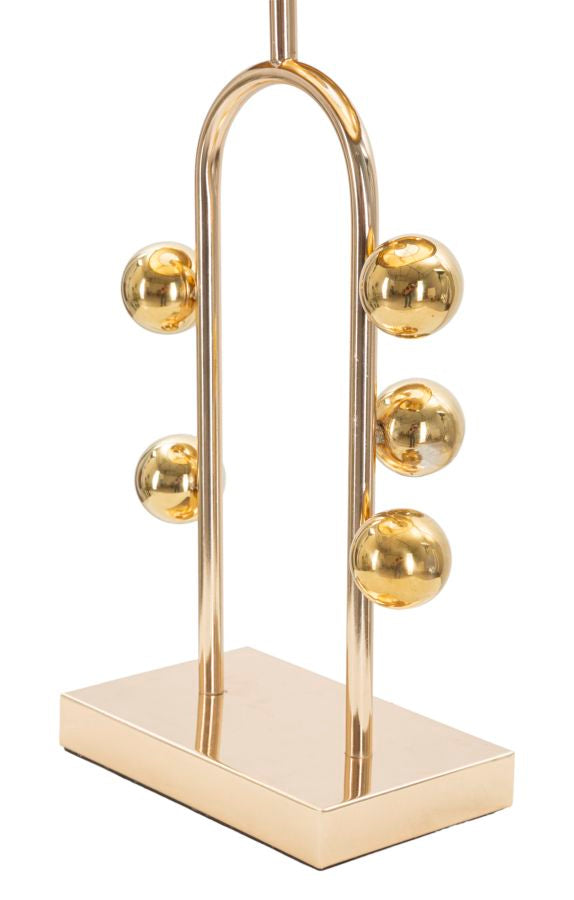 Moderne Tischlampe in Gold und Schwarz