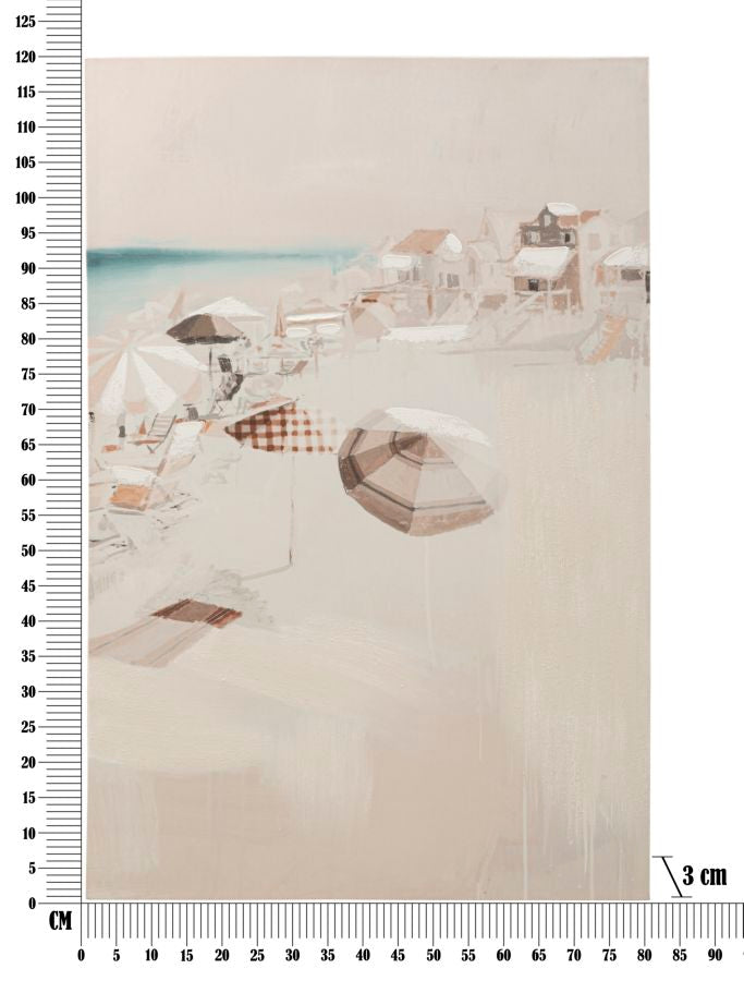 Modernes abstraktes Strandgemälde