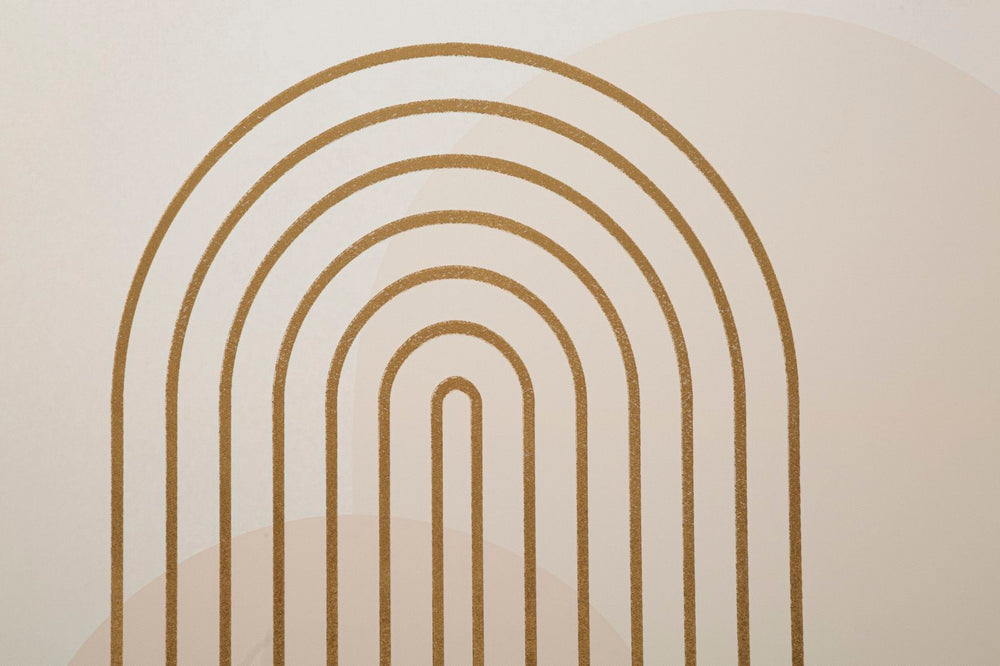 Abstraktes modernes geometrisches Goldgemälde