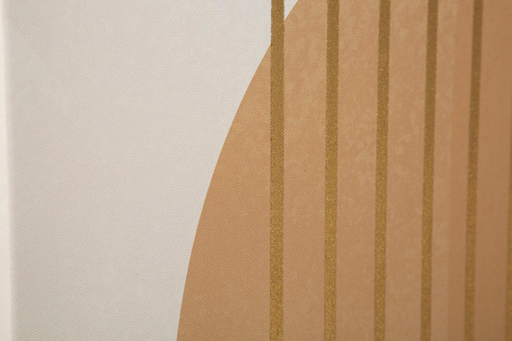 Abstraktes modernes geometrisches Goldgemälde